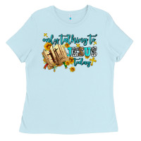 Baby Blue only talking to jesus today Ladies Tee - AdoDesignShop