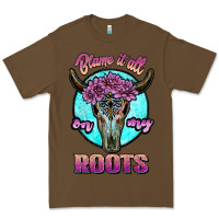 Cacao blame it all on my roots white Premium Tee - JahusDesignShop
