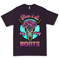Plum blame it all on my roots white Premium Tee - JahusDesignShop