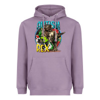 Lavender Autism Rex Heavyweight Hoodie - CowGirlArtShop