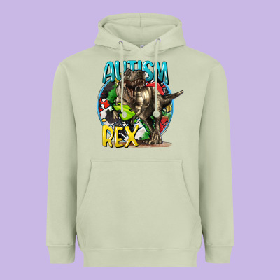 Autism Rex Heavyweight Hoodie Designed By Cowgirlartshop