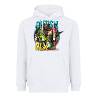 White Autism Rex Heavyweight Hoodie - CowGirlArtShop