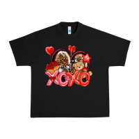 Black xo xo with leopard and cowhide heart Urban Heavy Tee - NancyCooperArtShop