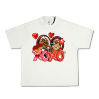 Pistachio xo xo with leopard and cowhide heart Urban Heavy Tee - NancyCooperArtShop