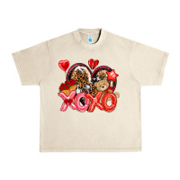 Sandshell xo xo with leopard and cowhide heart Urban Heavy Tee - NancyCooperArtShop