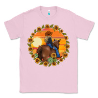 Bubblegum Pink cowgirl sunflower Classic Tee - MaliasSmallBusiness