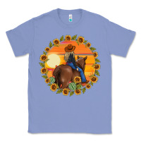 Colony Blue cowgirl sunflower Classic Tee - MaliasSmallBusiness