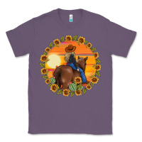 Lavender cowgirl sunflower Classic Tee - MaliasSmallBusiness