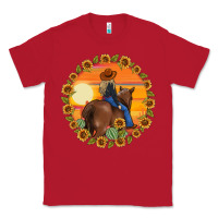 Red cowgirl sunflower Classic Tee - MaliasSmallBusiness