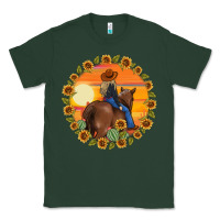 Sports Green cowgirl sunflower Classic Tee - MaliasSmallBusiness