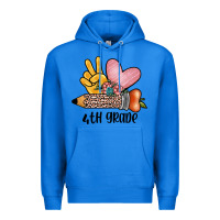 True Royal peace love 4th grade Premium Hoodie - JahusDesignShop