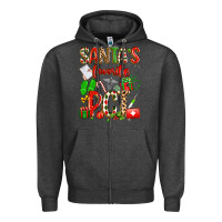 Charcoal Heather santa's favorite pct Zipper Hoodie - texasbilliewilder