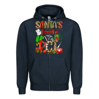 Navy santa's favorite pct Zipper Hoodie - texasbilliewilder