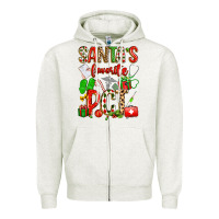Oatmeal Heather santa's favorite pct Zipper Hoodie - texasbilliewilder