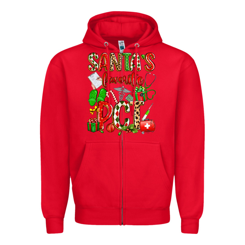 Santa's Favorite Pct Zipper Hoodie by texasbilliewilder | Teevron