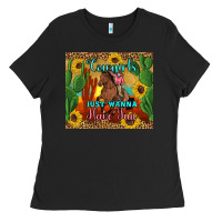 Black cowgirls just wanna have fun Ladies Tee - Artiststas