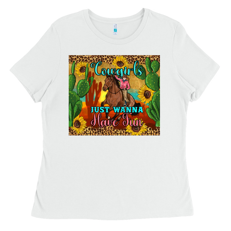 Cowgirls Just Wanna Have Fun Ladies Tee by Artiststas | Teevron