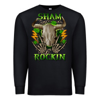 Black Sham rockin St. Patrick's Day Premium Sweatshirt - CowGirlArtShop