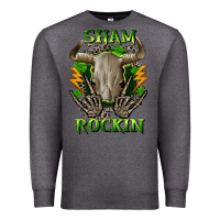 Charcoal Heather Sham rockin St. Patrick's Day Premium Sweatshirt - CowGirlArtShop
