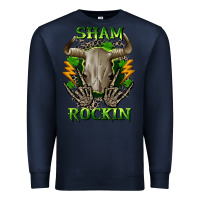 Navy Sham rockin St. Patrick's Day Premium Sweatshirt - CowGirlArtShop