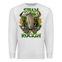 Oatmeal Heather Sham rockin St. Patrick's Day Premium Sweatshirt - CowGirlArtShop