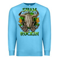 Ocean Blue Sham rockin St. Patrick's Day Premium Sweatshirt - CowGirlArtShop