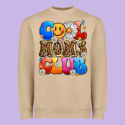 Cool Moms Club Heavyweight Sweatshirt Designed By Lillyallendesigns