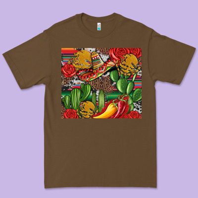 Mexican Cacti Premium Tee Designed By Artiststas