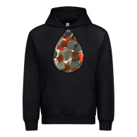 Black african fabric pattern teardrop earrings Urban Hoodie - BundleAndBundleShop
