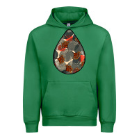 Emerald african fabric pattern teardrop earrings Urban Hoodie - BundleAndBundleShop