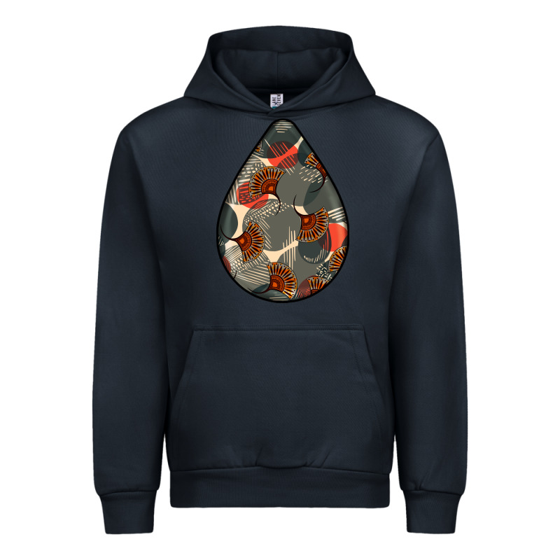 African Fabric Pattern Teardrop Earrings Urban Hoodie by BundleAndBundleShop | Teevron