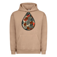 Pigment Burro african fabric pattern teardrop earrings Urban Hoodie - BundleAndBundleShop
