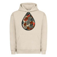 Pigment French Oak african fabric pattern teardrop earrings Urban Hoodie - BundleAndBundleShop