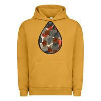 Pigment Peanut Butter african fabric pattern teardrop earrings Urban Hoodie - BundleAndBundleShop