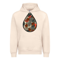 Sandshell african fabric pattern teardrop earrings Urban Hoodie - BundleAndBundleShop