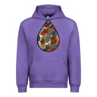 Tulip african fabric pattern teardrop earrings Urban Hoodie - BundleAndBundleShop
