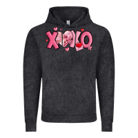 Vintage Black xoxo disco heart valentine's day Vintage Hoodie - MaliasSmallBusiness