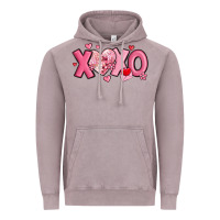 Vintage Zinc xoxo disco heart valentine's day Vintage Hoodie - MaliasSmallBusiness