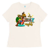 Bone oh holy night with sunflower and cross Ladies Tee - AdoDesignShop