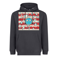 Smoke America flag smiley  tumbler Heavyweight Hoodie - HowdyJamesFarm