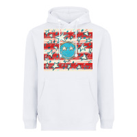 White America flag smiley  tumbler Heavyweight Hoodie - HowdyJamesFarm