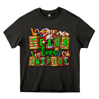 Asphalt teach love inspire with Christmas and teacher elements Heavy Core Tee - AdoDesignShop