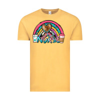Vintage Mustard nurse rainbow Vintage Tee - NancyCooperArtShop