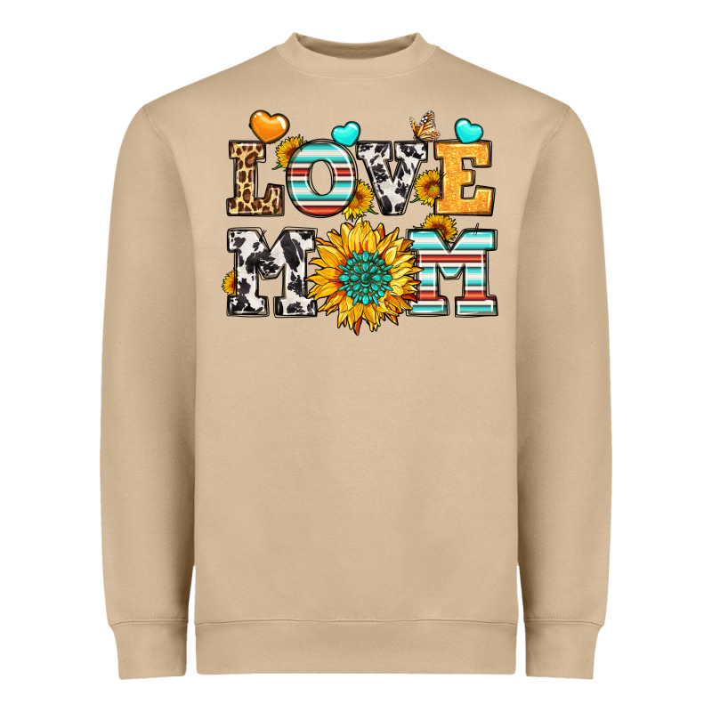 Love Mom Heavyweight Sweatshirt by LillyAllenDesigns | Teevron
