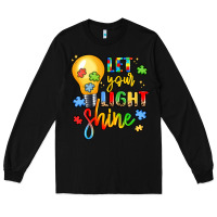 Black let your light shine Long Sleeve Tee - LillyAllenDesigns
