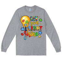 Heather Grey let your light shine Long Sleeve Tee - LillyAllenDesigns