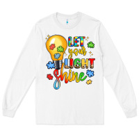 White let your light shine Long Sleeve Tee - LillyAllenDesigns