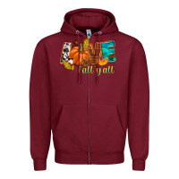 Love Fall Y'all Zipper Hoodie | Teevron