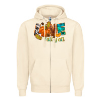 Sandshell Love Fall y'all Zipper Hoodie - NancyCooperArtShop