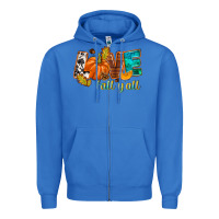 True Royal Love Fall y'all Zipper Hoodie - NancyCooperArtShop
